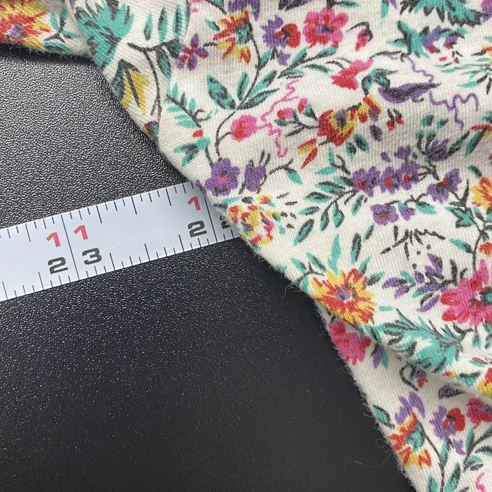 Victorias Secret Sleepshirt Womens Medium Floral 3/4‎ Sleeve Cotton Sleepwear